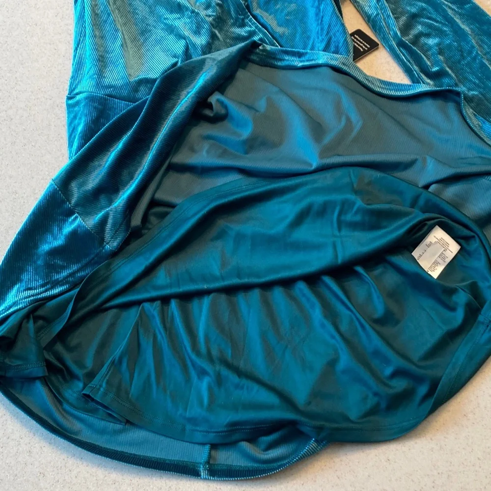 Express Deep Teal Long Sleeve Dress Women Size S/P - Picture 11 of 13